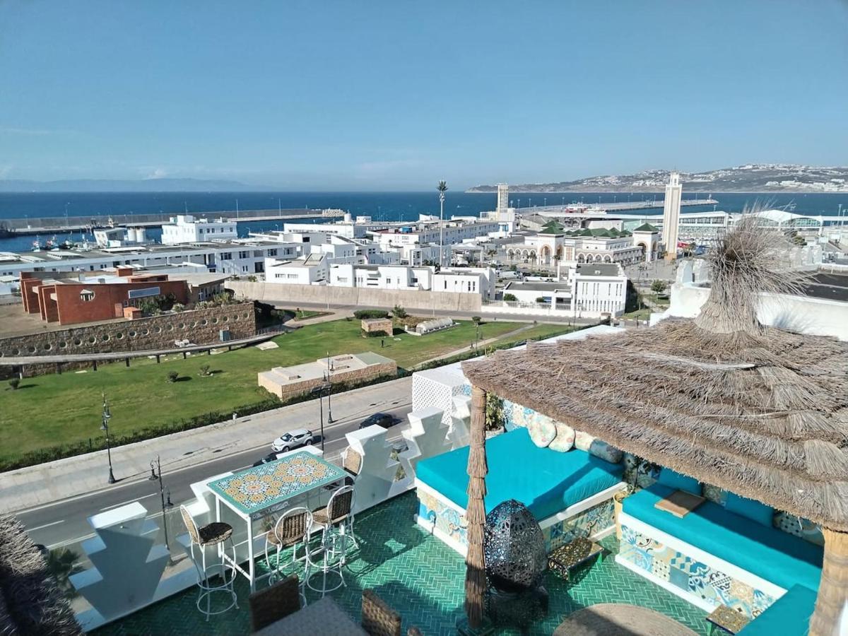 טנג'יר Riad Villa With Mediterranean Sea Views Of Spain And Gibraltar מראה חיצוני תמונה