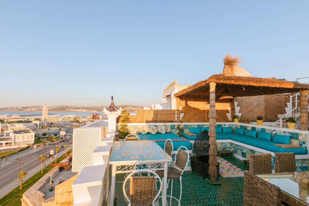 טנג'יר Riad Villa With Mediterranean Sea Views Of Spain And Gibraltar מראה חיצוני תמונה